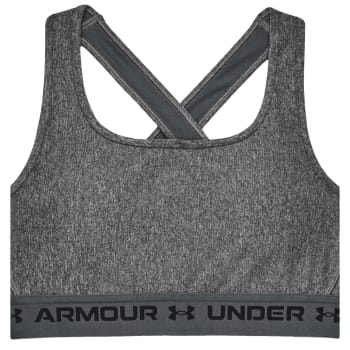 Under Armour Women&#039;s Crossback Mid Heather Sports Bra